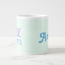 Sie sprechen | Ihr Name | farbig Jumbo-Tasse