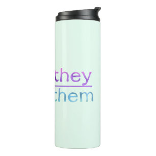 Sie sprechen Ihr Name farbig Thermosbecher