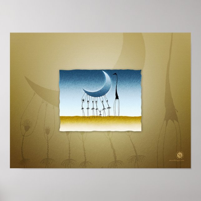 Sie stahlen den Mond, Version 2 Poster (Vorne)