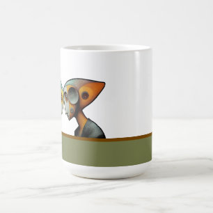 Sie steckten ihre Köpfe zusammen Kaffeetasse