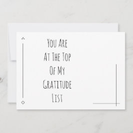 Sie stehen ganz oben auf meiner Dankesliste