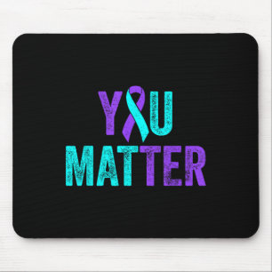 Sie Suizidprävention Aquamarines Lila Bewusstsein  Mousepad