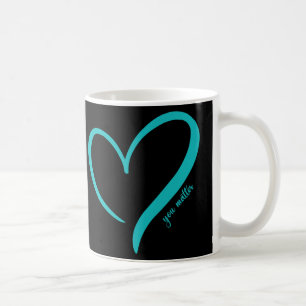 Sie Suizidprävention Bewusstsein Aquamarines Lila Kaffeetasse