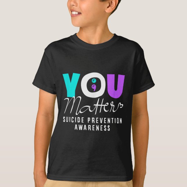 Sie Suizidpräventionsbewusstsein  T-Shirt (Vorderseite)