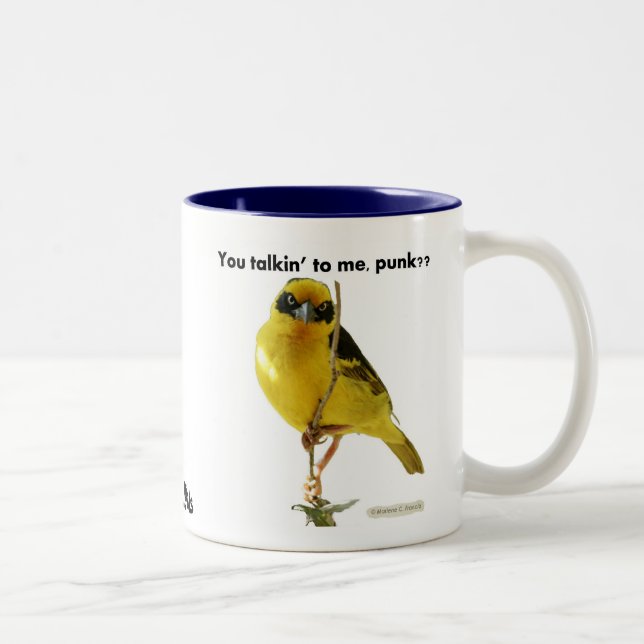 Sie talkin zu mir, Punk? LOLBirds Kaffee-Tasse Zweifarbige Tasse (Rechts)