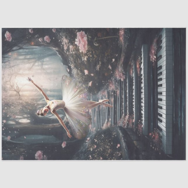 Sie tanzt für die Bäume Seidenpapier (Vorderseite)