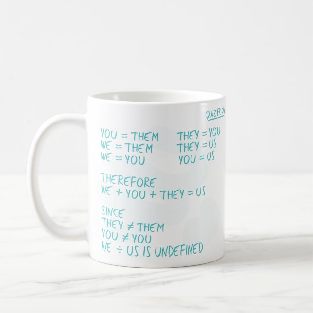 Sie = Tasse (Links)