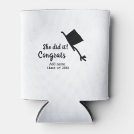 Sie tat es Glückwunsch Abschluss geben Studentenna Dosenkühler