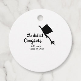 Sie tat es Glückwunsch Abschluss geben Studentenna Geschenkanhänger