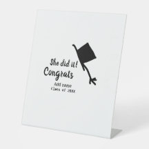 Sie tat es Glückwunsch Abschluss geben Studentenna