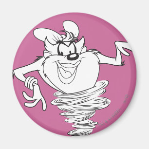 Sie-Teufel Schwarz-Weiß Magnet