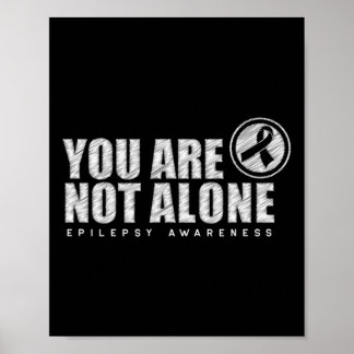 Sie tragen nicht allein die Epilepsie am Lila Tag Poster