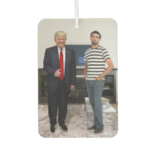 Sie treffen Präsident Donald Trump Foto hinzufüg Autolufterfrischer
