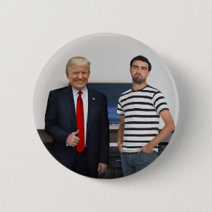Sie treffen Präsident Donald Trump   Foto hinzufüg Button