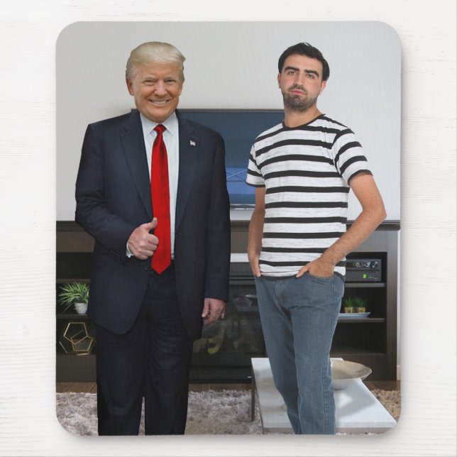 Sie treffen Präsident Donald Trump | Foto hinzufüg Mousepad (Vorne)