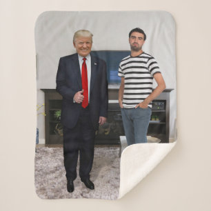 Sie treffen Präsident Donald Trump   Foto hinzufüg Sherpadecke