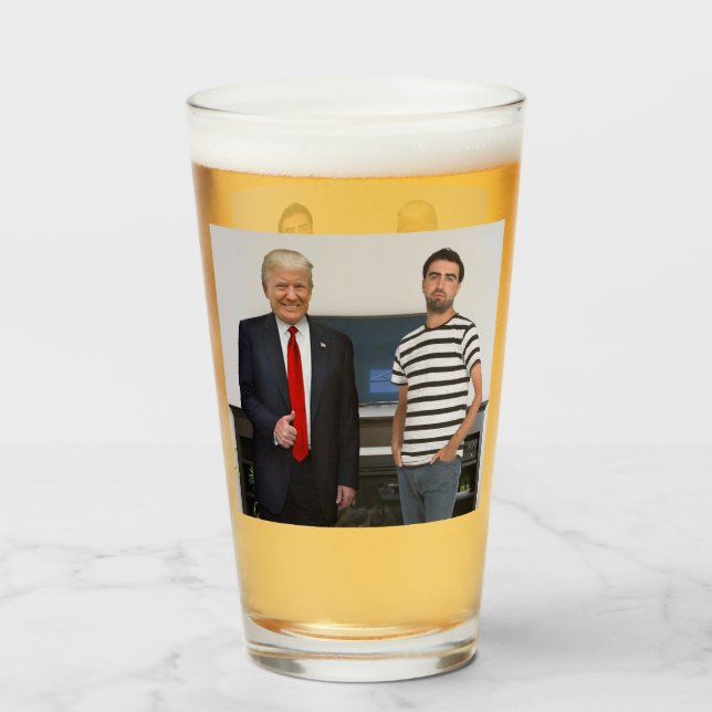 Sie treffen Präsident Donald Trump| Foto hinzufüge Glas (Vorne (Gefüllt))