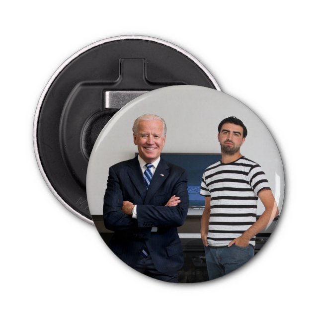 Sie treffen Präsident Joe Biden | Foto hinzufügen Flaschenöffner (Vorderseite)
