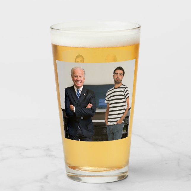 Sie treffen Präsident Joe Biden | Foto hinzufügen Glas (Vorne (Gefüllt))