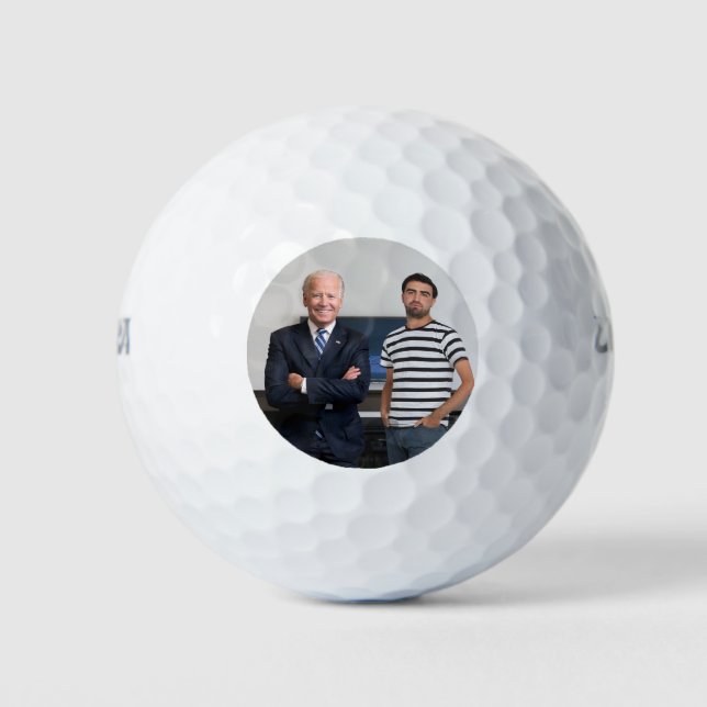 Sie treffen Präsident Joe Biden | Foto hinzufügen Golfball (Vorderseite)