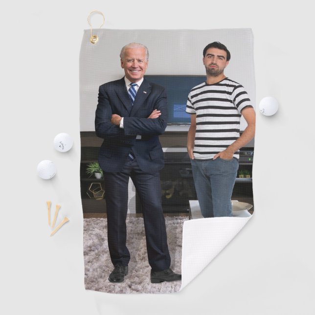 Sie treffen Präsident Joe Biden | Foto hinzufügen Golfhandtuch (Insitu)