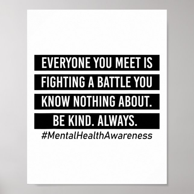 Sie treffen sich im Kampf gegen die psychische Ges Poster (Vorne)