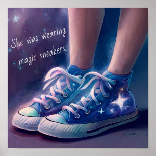Sie trug Magic Sneakers Poster
