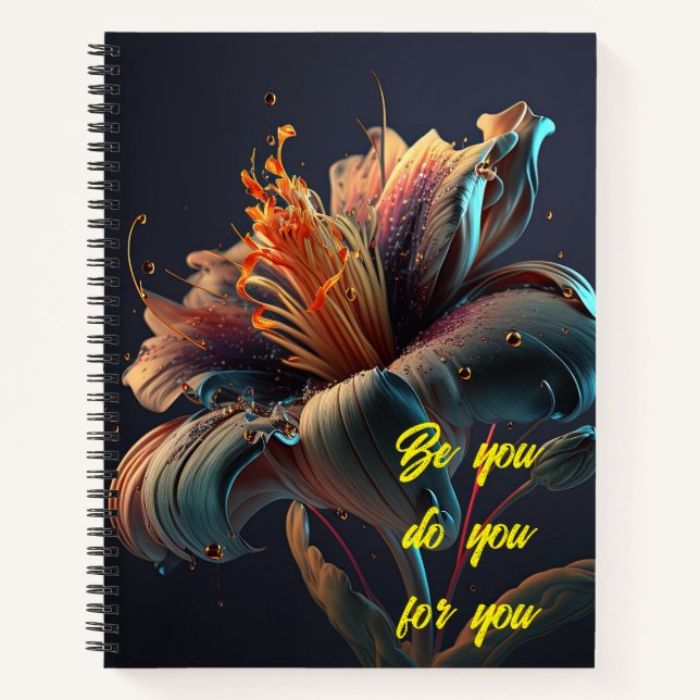 Sie tun für Ihre Blume Notebook Notizbuch (Vorderseite)