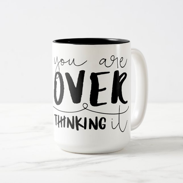 Sie überdenken es zweifarbige tasse (VorderseiteRechts)