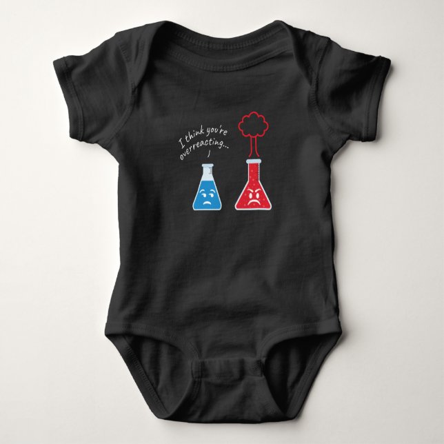 Sie überreagieren die Chemie Baby Strampler (Vorderseite)