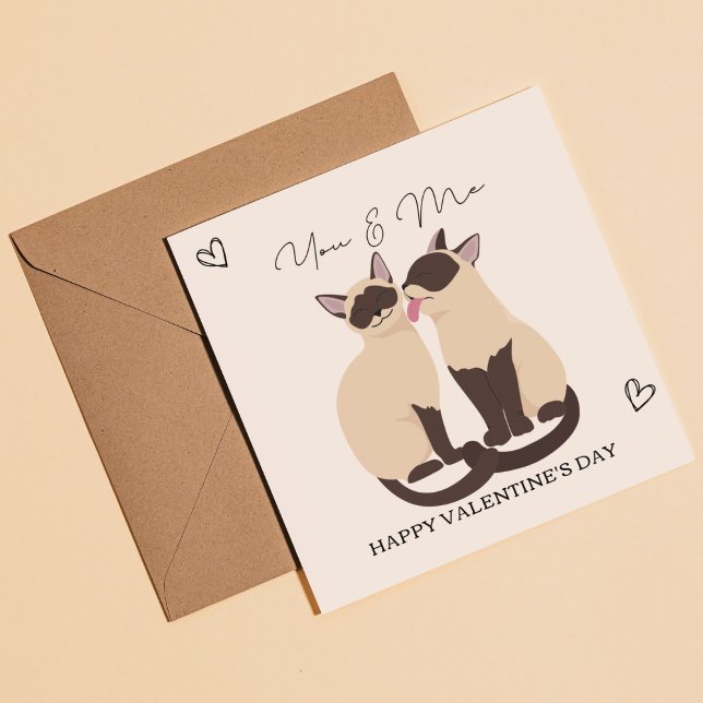 Sie und ich freuen mich, Feline Friends Valentine' Einladung (Birthday Depot Party Supplies Trendy Stylish Cute
You & Me Happy Feline Friends Valentine's Day Card)