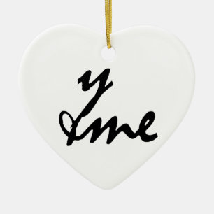 Sie und ich keramikornament