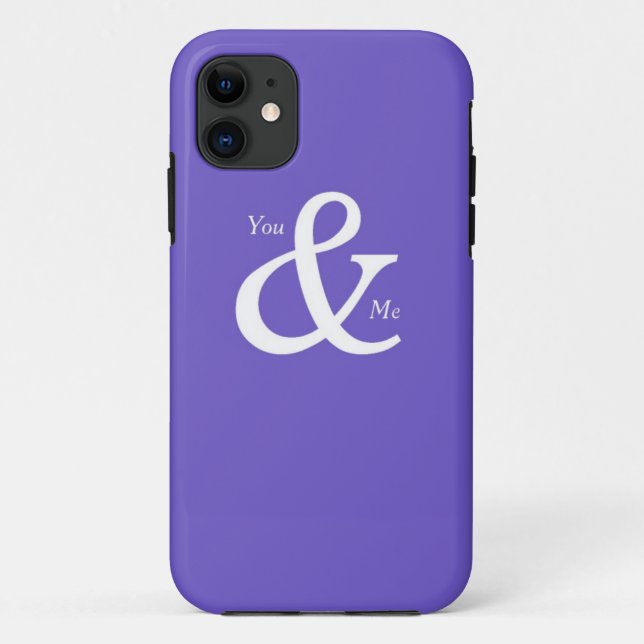 Sie und ich Lila Case-Mate iPhone Hülle (Rückseite)