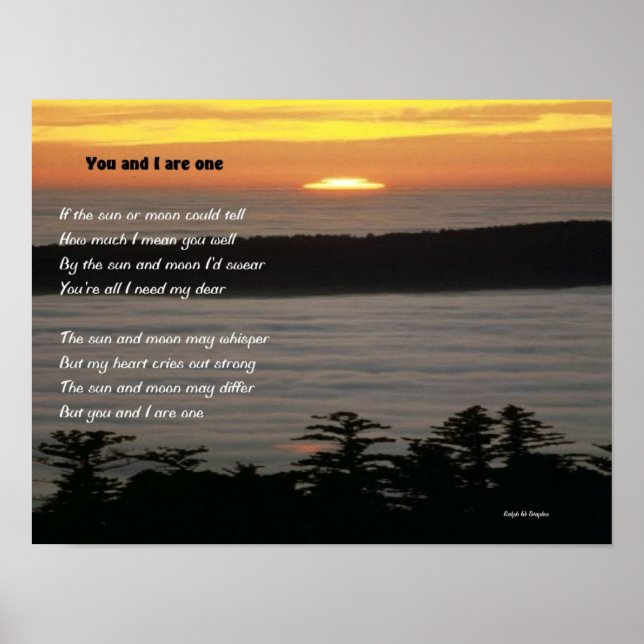 Sie und ich sind eins poster (Vorne)