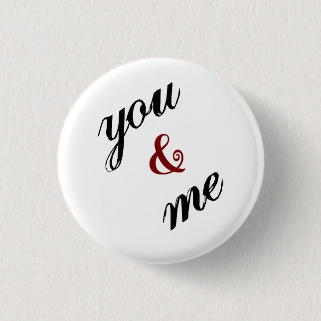 Sie und ich-Taste Button (Vorderseite)