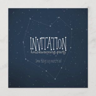 Sie und ich werden in die Sterne geschrieben Einladung