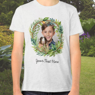 Sie und Ihr Haustier Benutzerdefiniertes Foto Tri-Blend Shirt