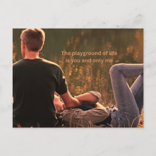 Sie und nur ich Postkarte