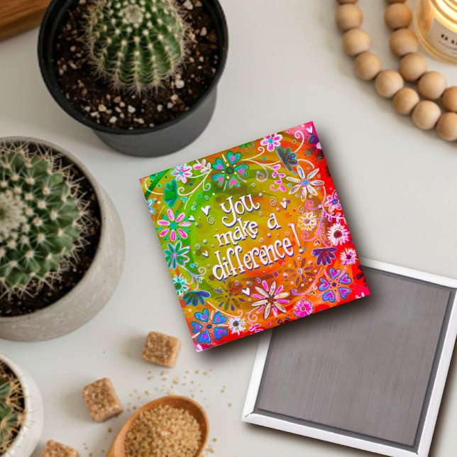 Sie verändern einen Hübschen floralen Trendy Spaß Magnet (Von Creator hochgeladen)