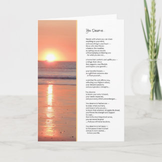 Sie verdienen...Inspiration Karte