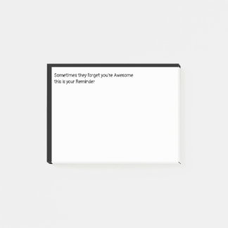 Sie vergessen, dass du Phantastisch bist, dass das Post-it Klebezettel