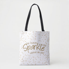 Sie Verlasse ein bisschen Sparkle in Gold & White