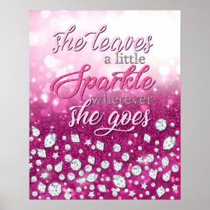 Sie Verlasse ein bisschen Sparkle Poster