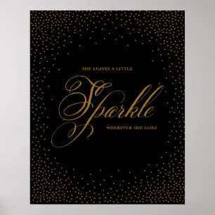 Sie Verlasse eine kleine Sparkle - Premiumd-Leinwa Poster