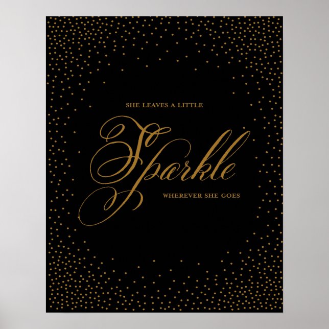 Sie Verlasse eine kleine Sparkle - Premiumd-Leinwa Poster (Vorne)
