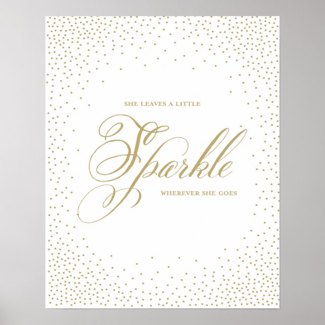 Sie Verlasse eine kleine Sparkle - Premiumd-Leinwa Poster (Vorne)