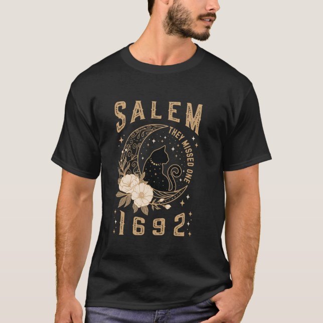 Sie vermissten eine 1692 Salem Hexenprozesse Black T-Shirt (Vorderseite)