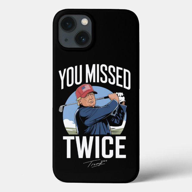 Sie verpassten zweimal Golf 2024 Abstimmung Trump  Case-Mate iPhone Hülle (Rückseite)