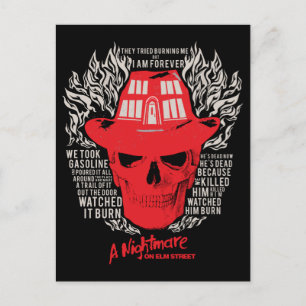 Sie versuchten, mich zu brennen feiertagspostkarte