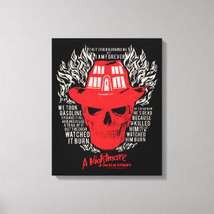 Sie versuchten, mich zu brennen leinwanddruck